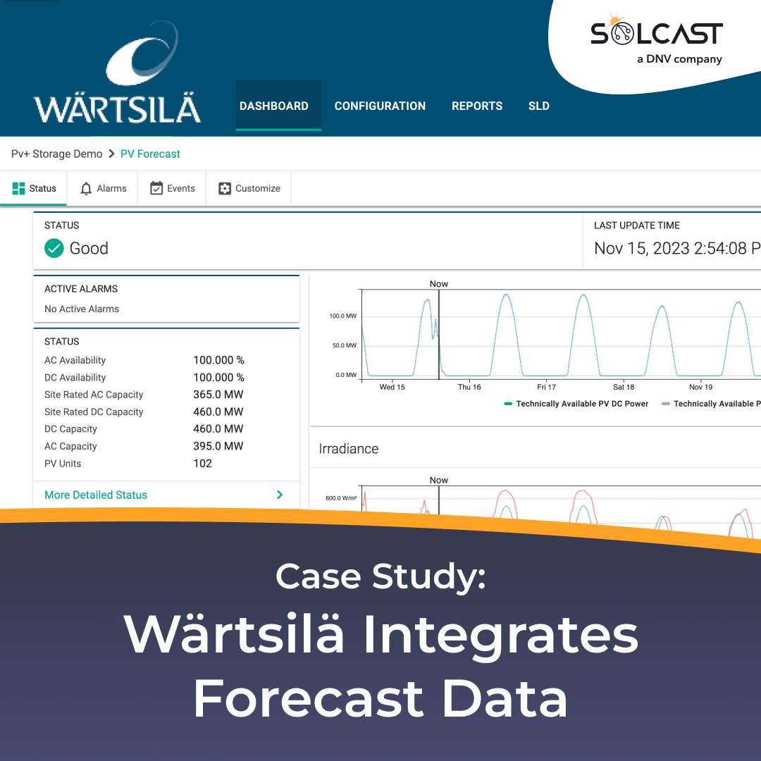 How 5-minute solar data improved Wärtsilä's forecast capabilities